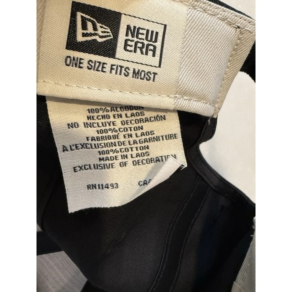 New Era Fear of God Essentials 9FORTY Cap Mens OSFM Black Adjustable Strapback